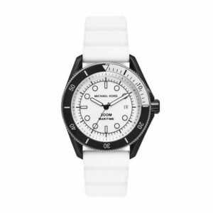 MK9159 Michael Kors Maritime Three-Hand Date White Silicone Watch