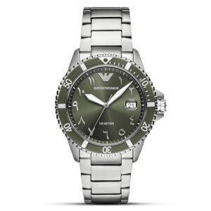 The Emporio Armani World Explorer green dial (Model AR80072)